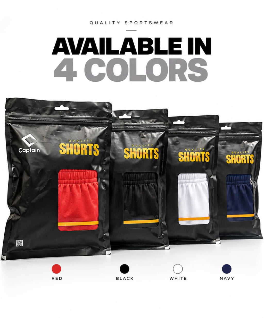 Captain ActiveWear Sports Shorts - AEROSWIFT