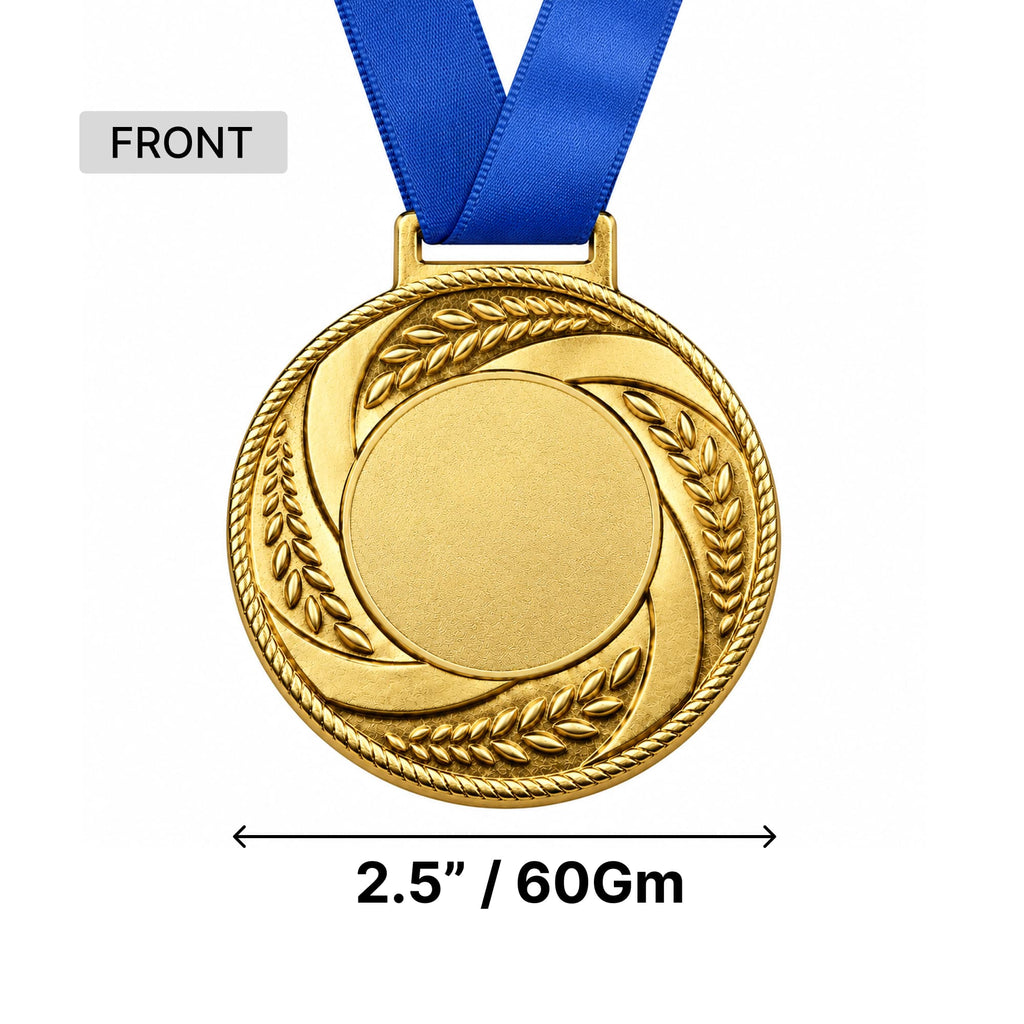 Sports Medals GOLD & SILVER 2.5" With Ribbon