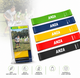ANZA Resistance Band Set (5 Levels) – Body Strength & Flexibility Training