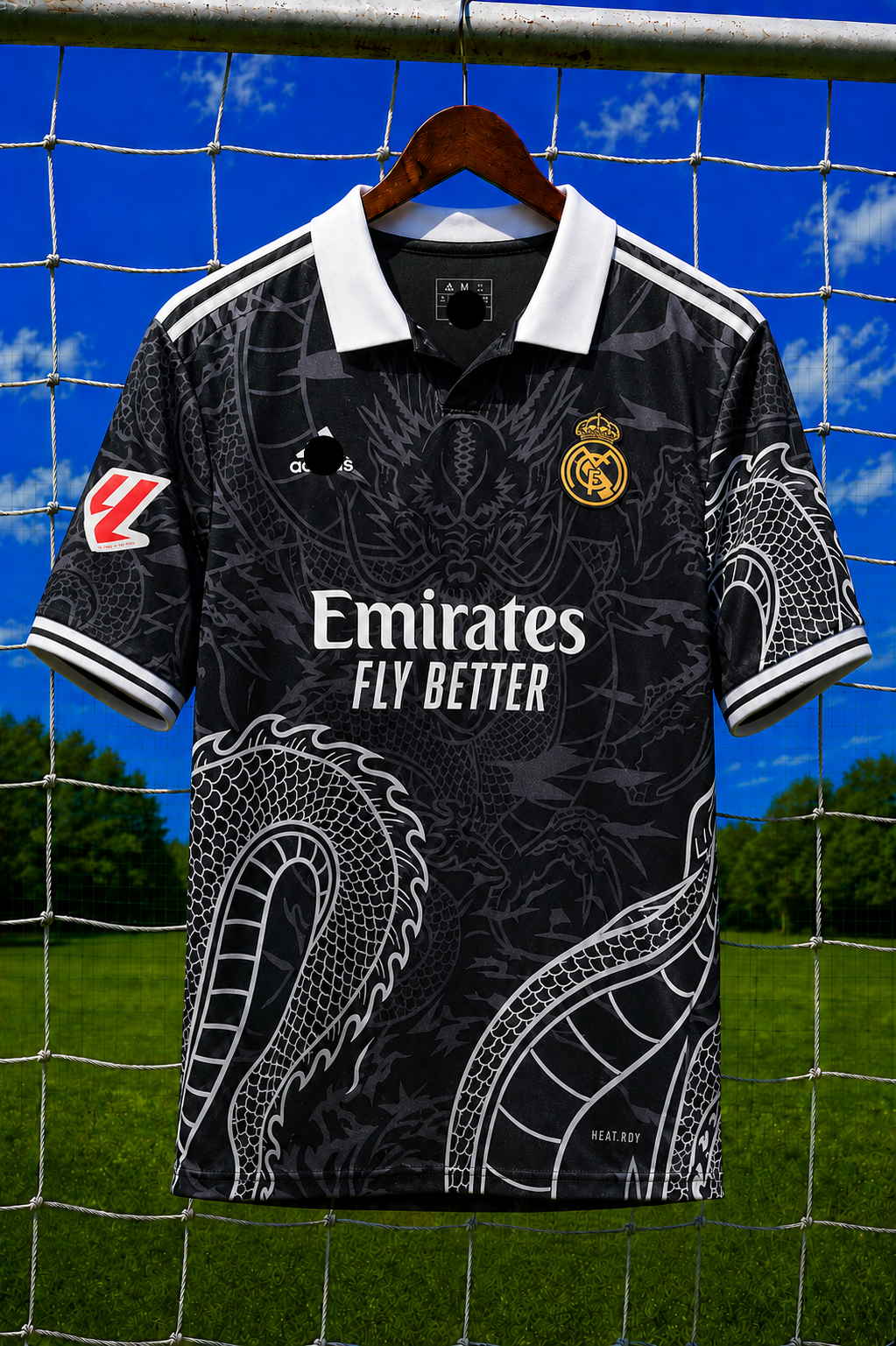 Real Madrid Black Dragon  Kit(Jersey+Shorts)