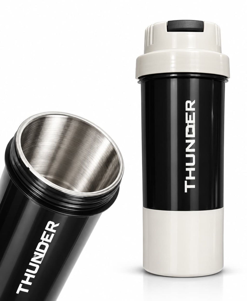 Vector X Thunder Stainless Steel Gym Shaker - 500ML