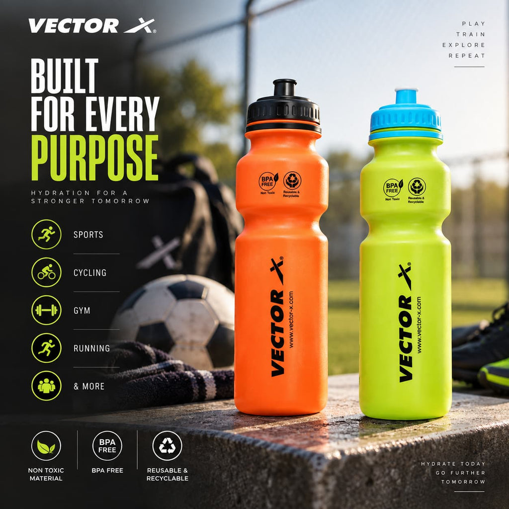 Vector X Invader Pro Sipper Water Bottle - 750ML (Pack Of 2)