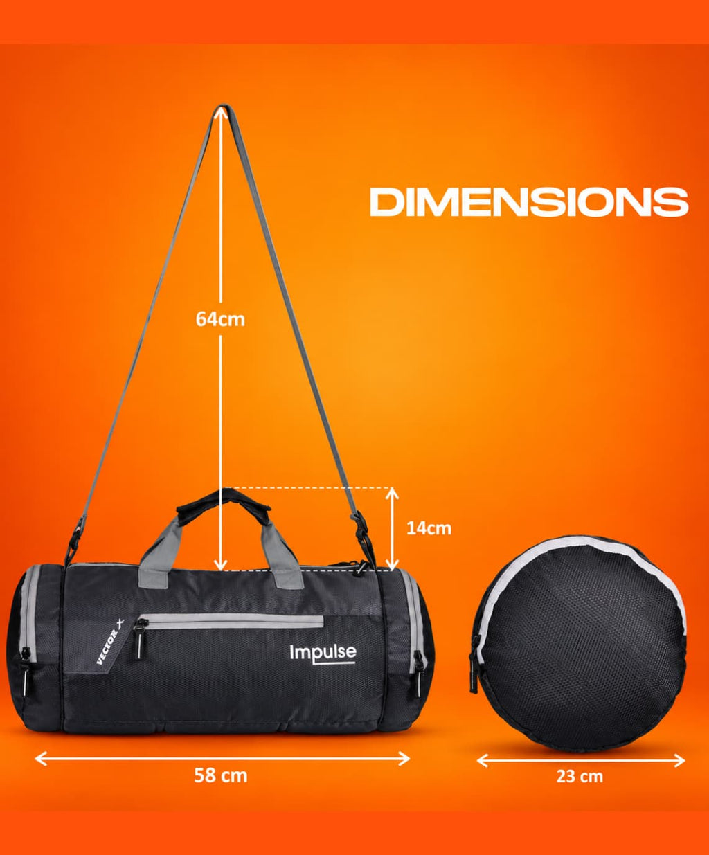 Vector X Impulse 30L Travel Duffle Bag