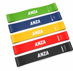ANZA Resistance Band Set (5 Levels) – Body Strength & Flexibility Training