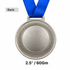 Sports Medals GOLD & SILVER 2.5" With Ribbon -D2