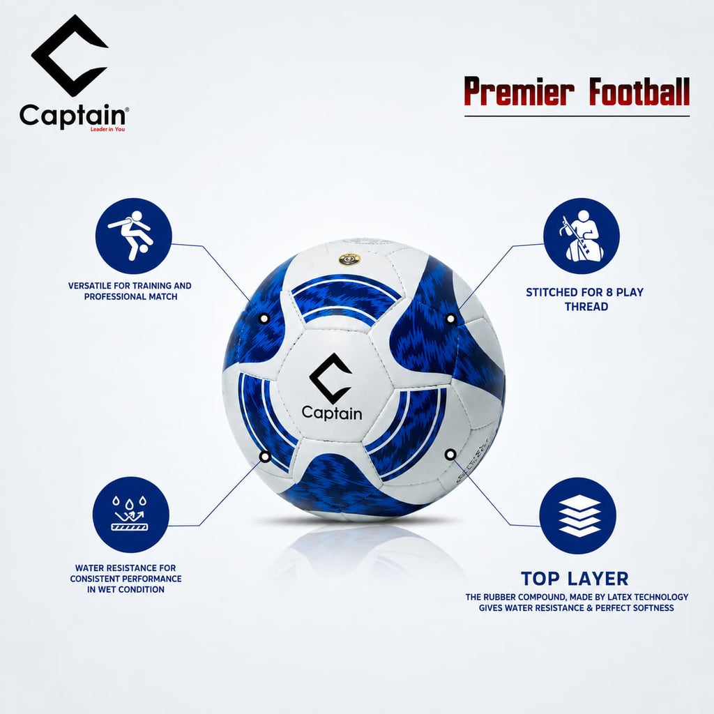 CAPTAIN Premier Football For All Grounds - Size 5