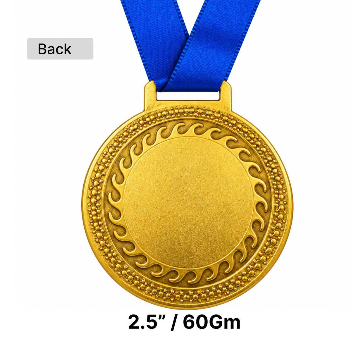 Sports Medals GOLD & SILVER 2.5" With Ribbon - D3
