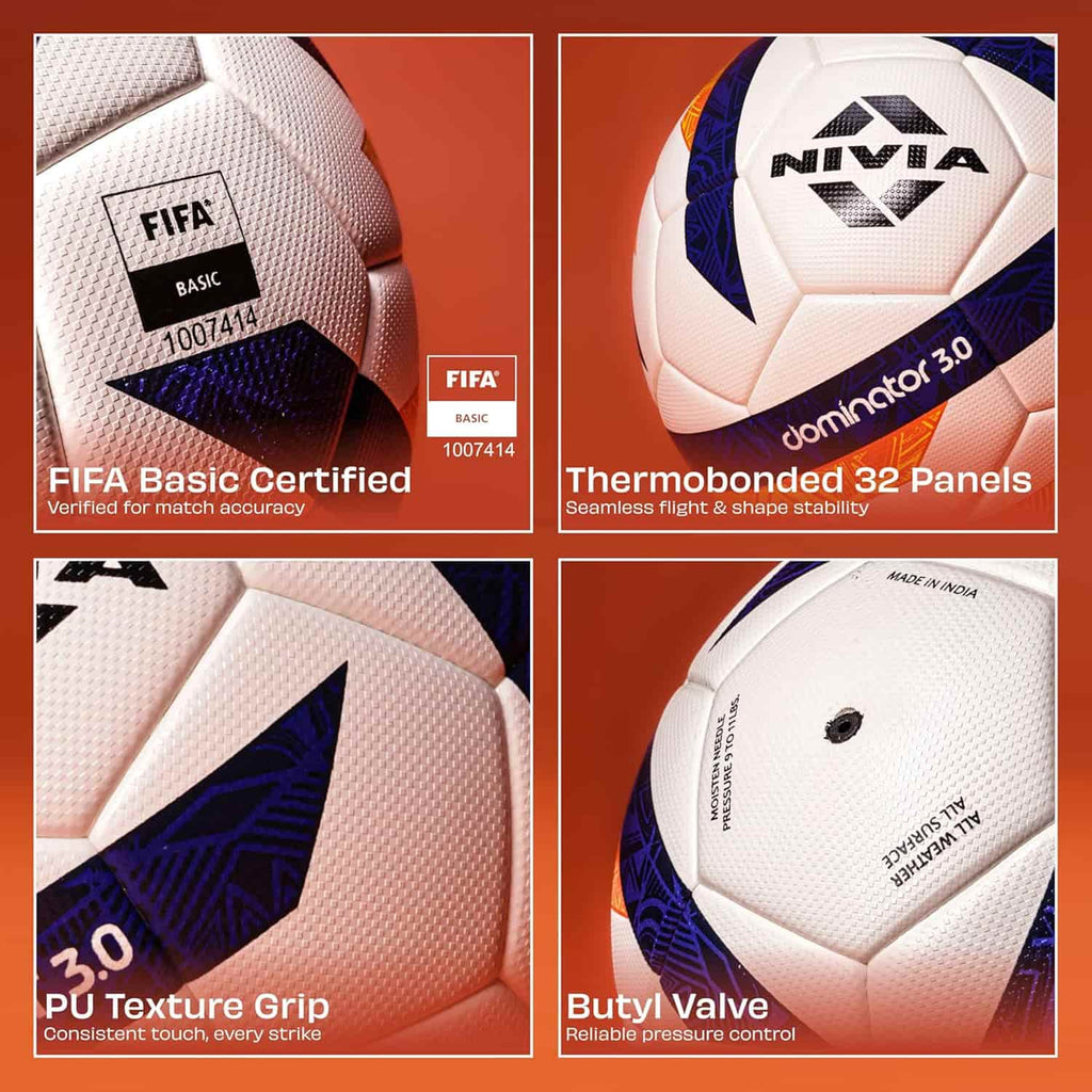 NIVIA Dominator Fifa Basic Profesisonal Match Ball - Size 5