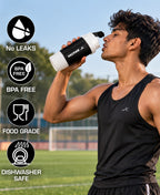 Vector X Thunder Stainless Steel Gym Shaker - 500ML