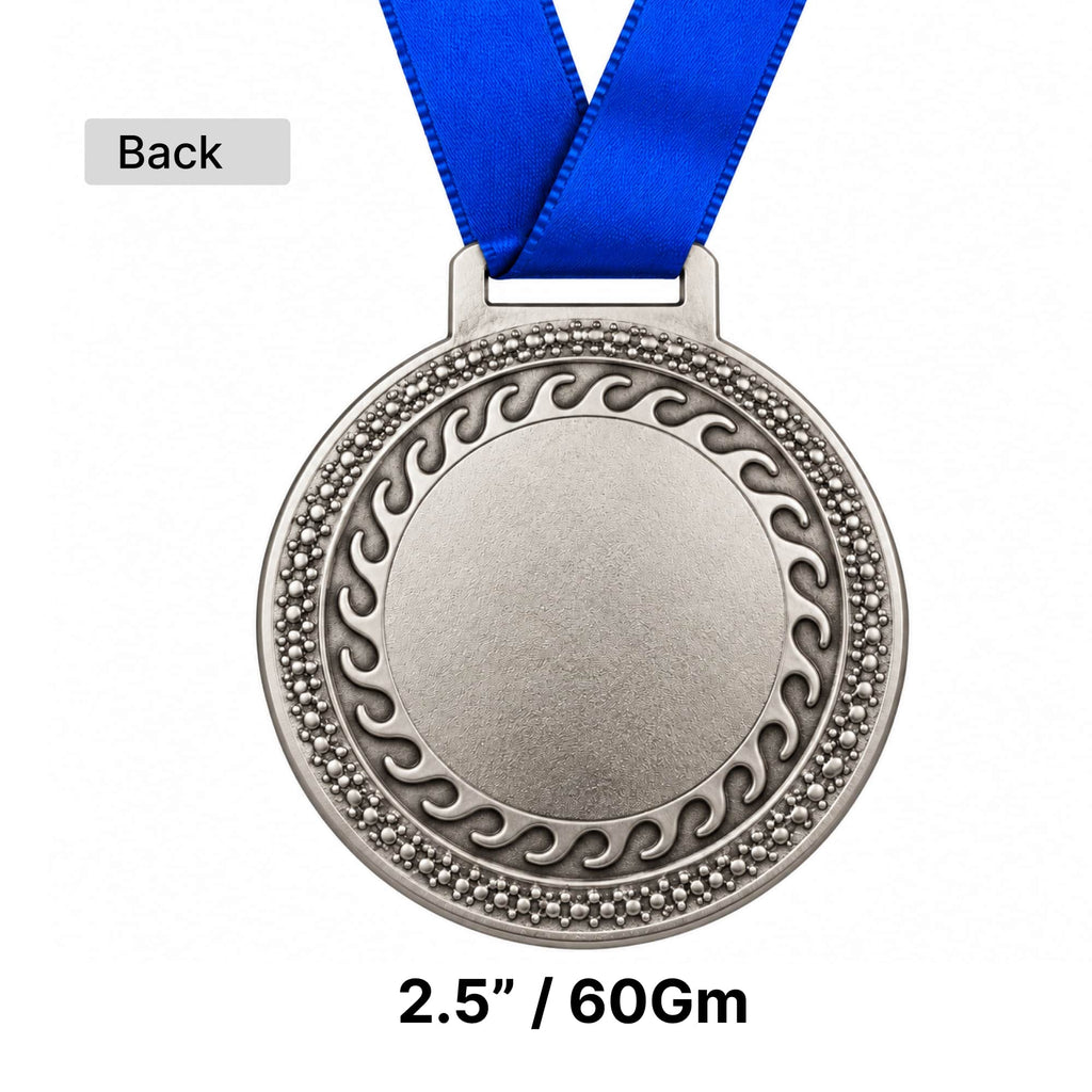 Sports Medals GOLD & SILVER 2.5" With Ribbon - D3