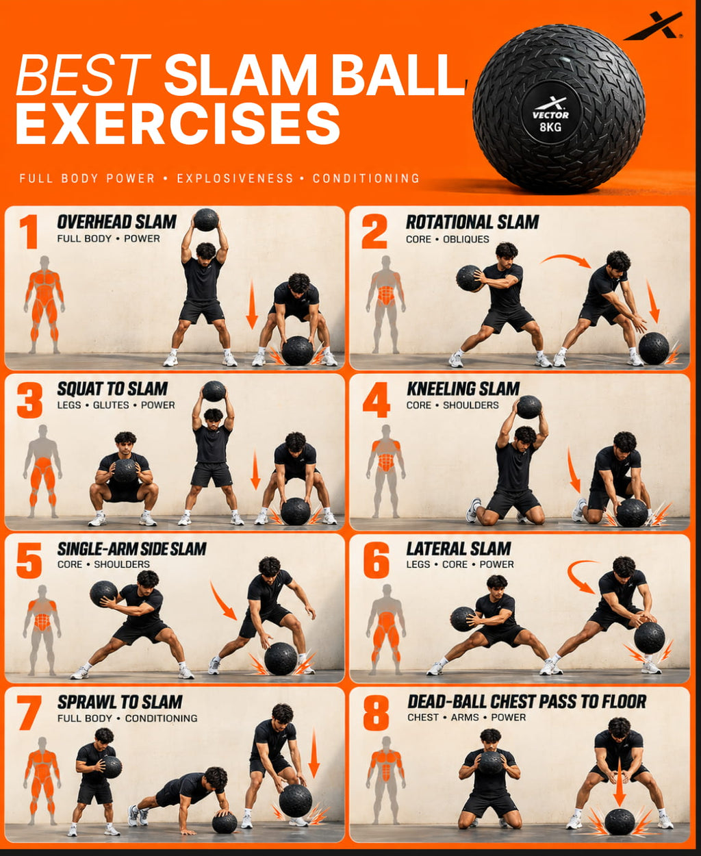 VECTOR X SLAM Ball - 4KG I 8KG
