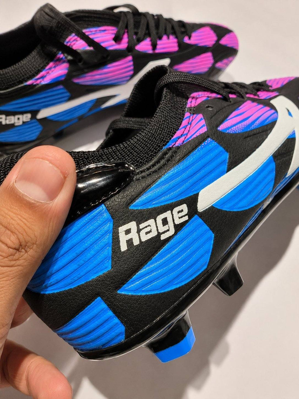 Anza Rage Black Football Studs For All Grounds(FG/MG)