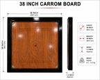 38 INCH Carrom Board for Indoor
