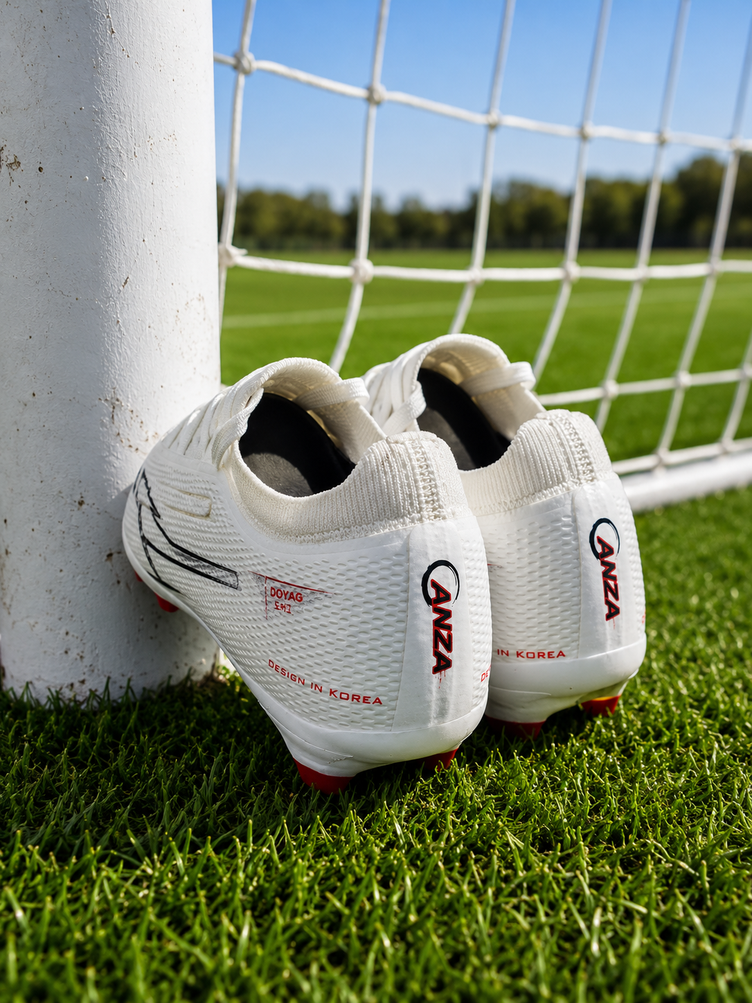 Anza Doyag White Football Studs For All Grounds(FG/MG)