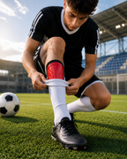 Football Shin Guards with Adjustable Straps