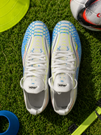 Anza Piezo White Football Shoe - Multi Ground
