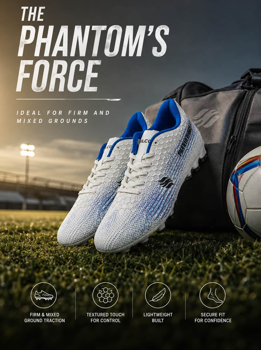 Silco Phantom Force Football Studs - FG/MG