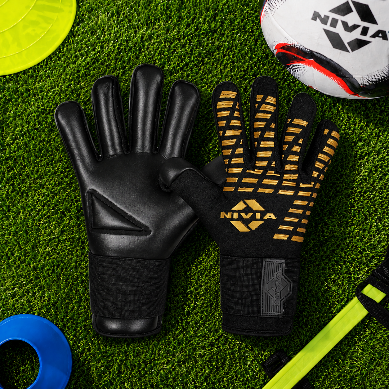 NIVIA Ashtang Gold GK Gloves (L)
