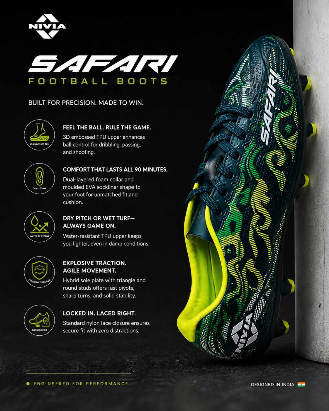 NIVIA  SAFARI - Mens Football Studs