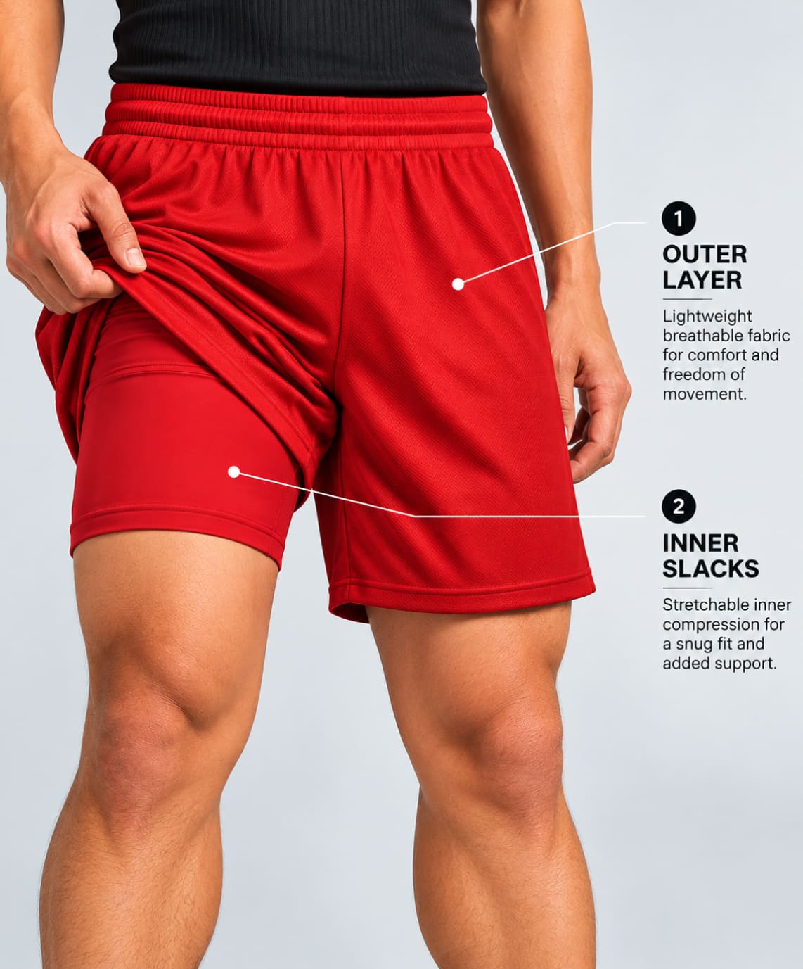 Captain ActiveWear Sports Shorts - SOCCER PLUS