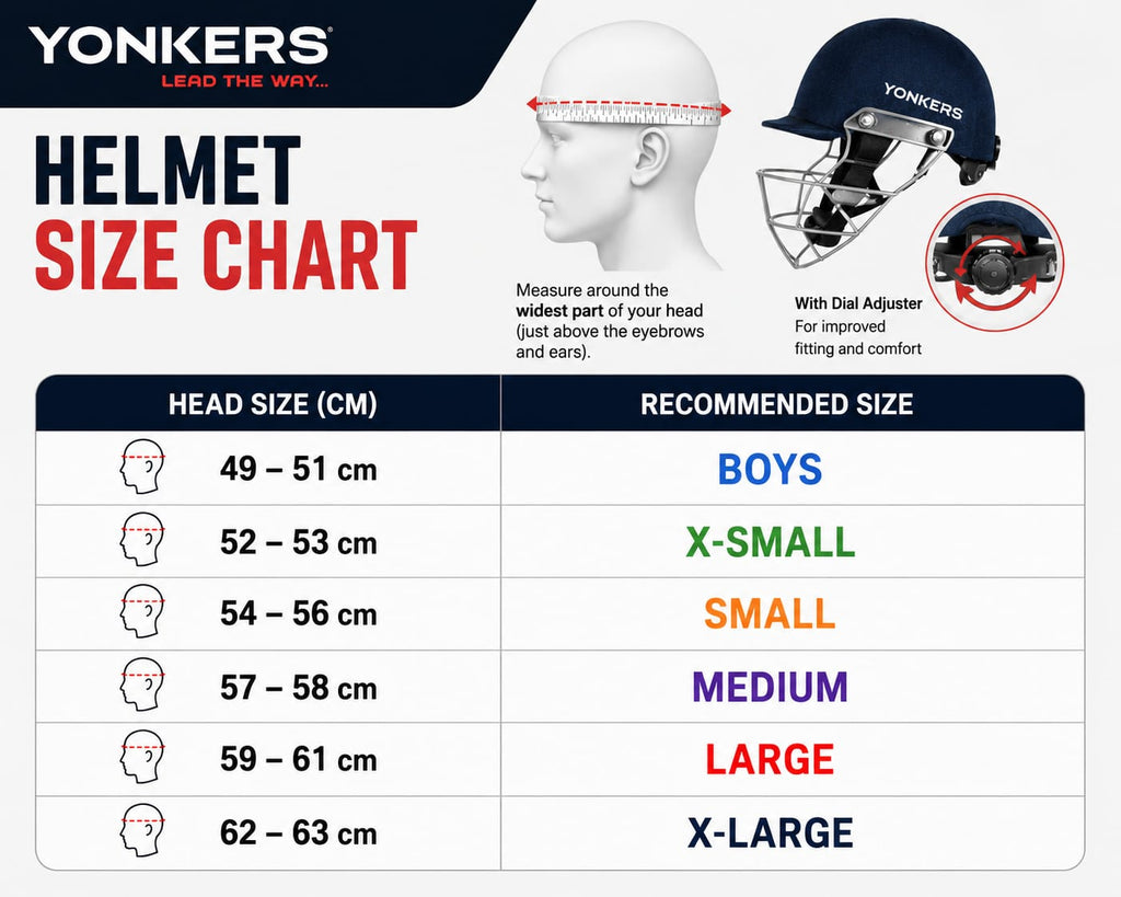 YONKER HITZ Cricket Helmet(With Adjuster)