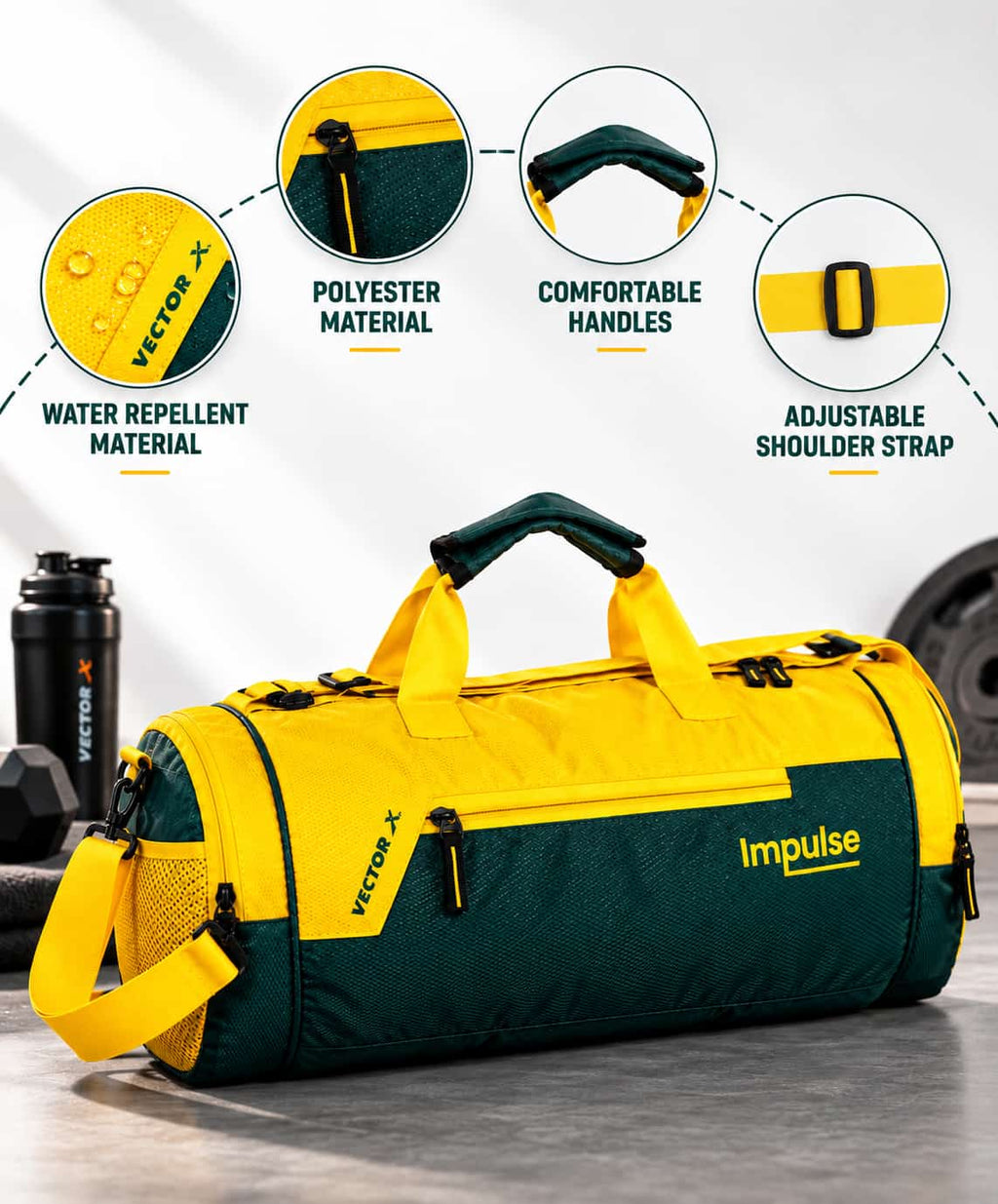 Vector X Impulse 30L Travel Duffle Bag